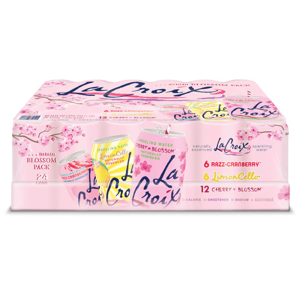 LaCroix Sparkling Water Cherry Blossom Variety Pack (12 fl. oz., 24 pk.)