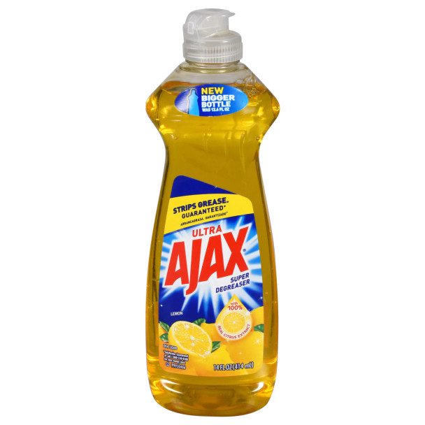 Ajax Super Degreaser Lemon Scented Dish Soap, 14 oz. Bottles (2pk)