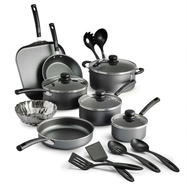 Tramontina Primaware 18 Piece Non-stick Cookware Set Steel Gray