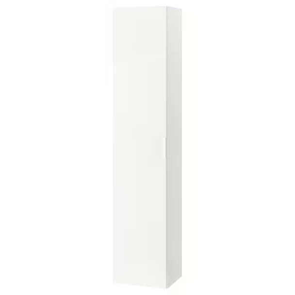 GODMORGON High cabinet, white, 15 3/4x12 5/8x75 5/8 "