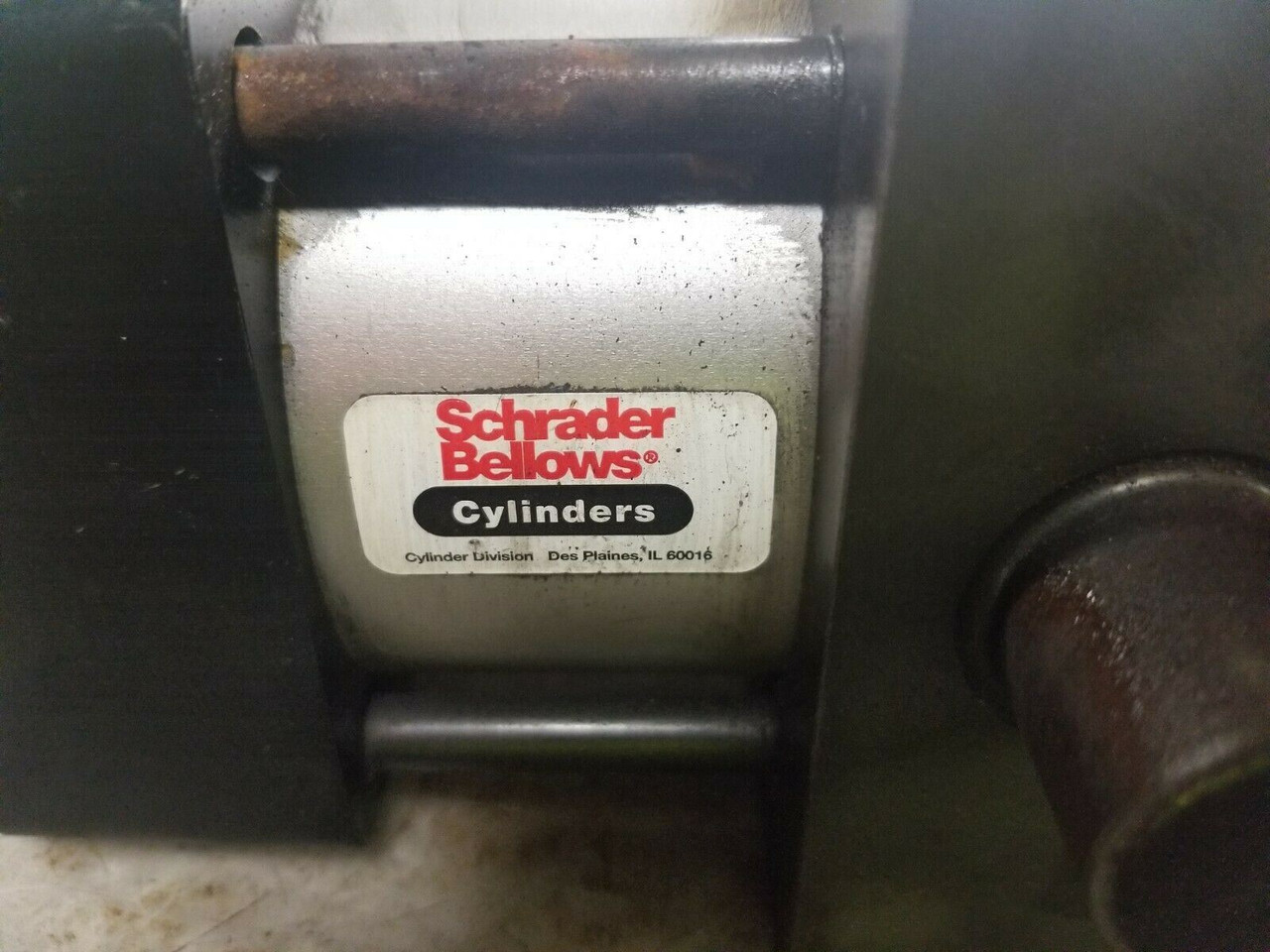 NEW SCHRADER BELLOWS PNEUMATIC CYLINDER 3.25" BORE 4" STROKE 250 PSI
