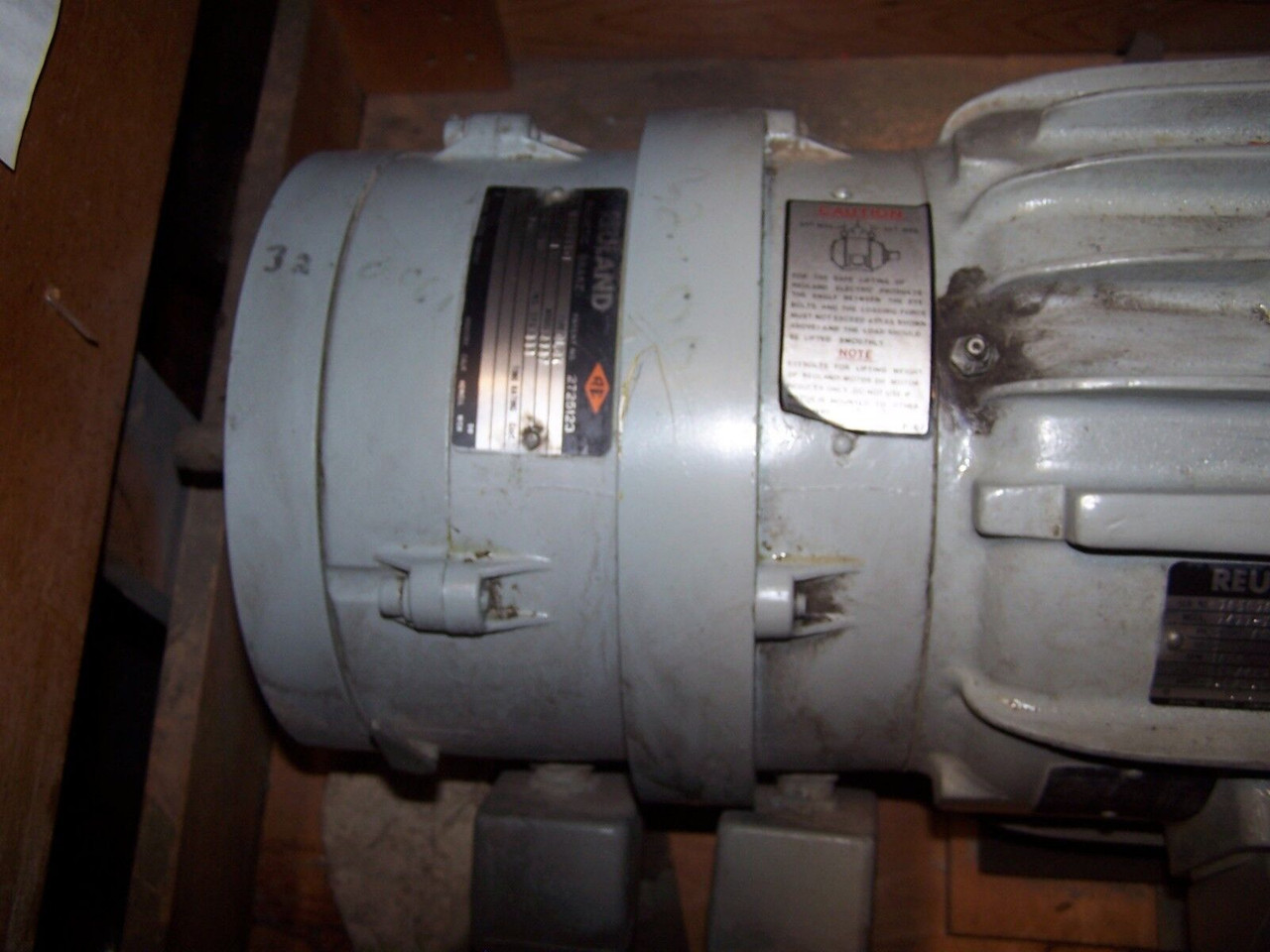 NEW REULAND MULTIDRIVE AC ELECTRIC BRAKE MOTOR 3/4 & 3 HP 1800/450 RPM