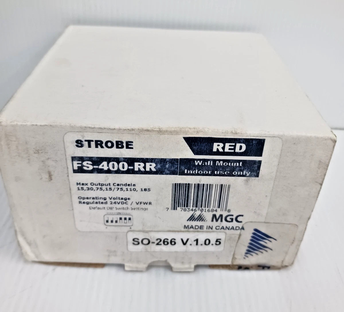Mircom Fs New Mircom FS-400-RR Fire Alarm Strobe Red 24 vdc - C & G Surplus Inc.