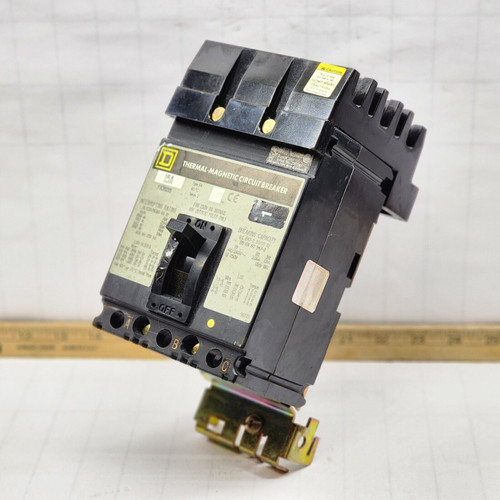 SQUARE D 15 AMP I-LINE CIRCUIT BREAKER 600 VAC 3 POLE 25 kA FA36015