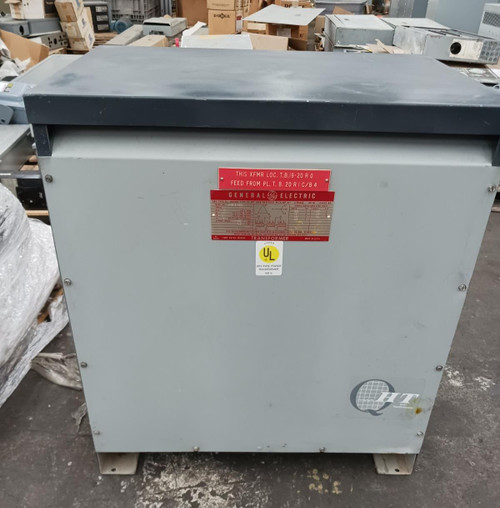 Ge 75 KVA Transformer 9T23B3874 480 HV Delta 208y/120 LV Wye