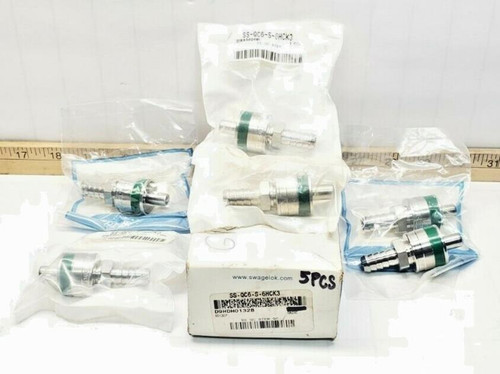 6) New Swagelok Stainless Quick Connect Stem Fittings SS-QC6-S-6HCK3  (LOT OF 6)