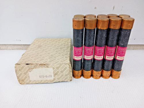 Box of 10) New Bussmann Limitron 20 Amp Fast-Acting Class RK1 Fuse 600V KTS-R-20