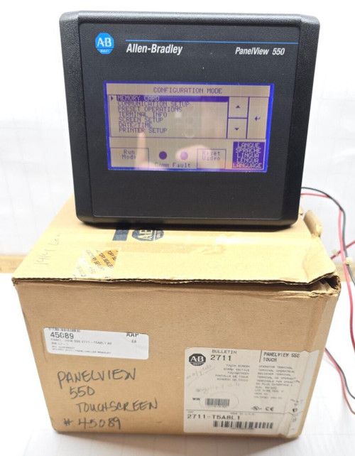 New Allen Bradley Panelview 550 Touchscreen Display Series B Rev B 2711-T5A8L1X New Allen Bradley Panelview 550 Touchscreen Display Series B Rev B 2711-T5A8L1X