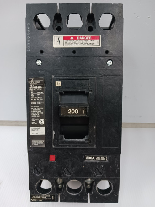 ITE 200 Amp Circuit Breaker 3 Pole 600 VAC 25kA FJ63B200