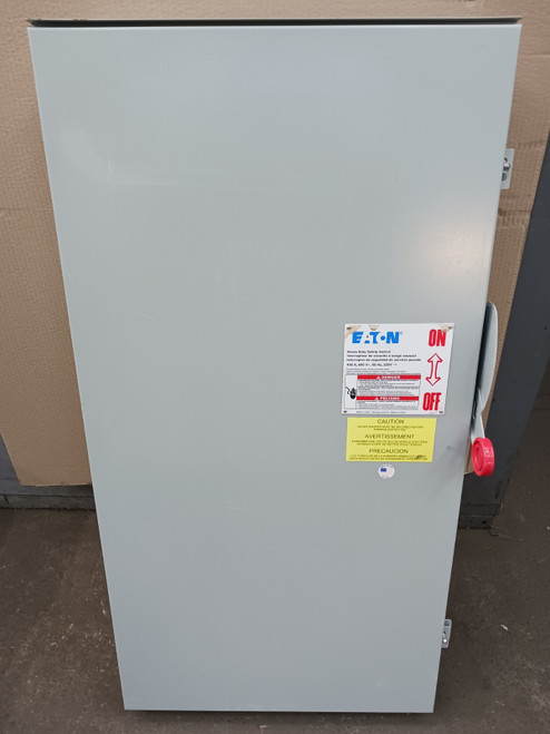 Eaton 400 Amp Fusible Safety Switch 3 Pole 600 VAC / 250 VDC 3R 4W/SN DH365NRK