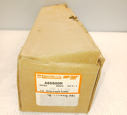 NOS Gould Shawmut A6D600R 600 Amp Trap Fuse 600A 600V Time Delay