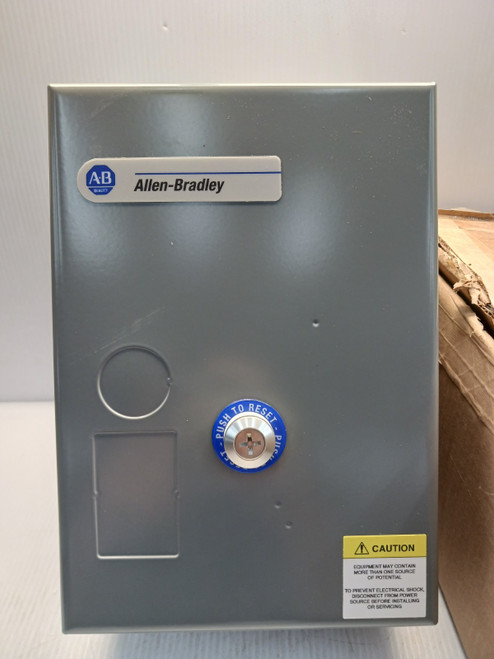 New Allen Bradley 500F-BOD930 Size 1 Contactor 592-EEEC Overload relay enclosed New Allen Bradley 500F-BOD930 Size 1 Contactor 592-EEEC Overload relay enclosed
