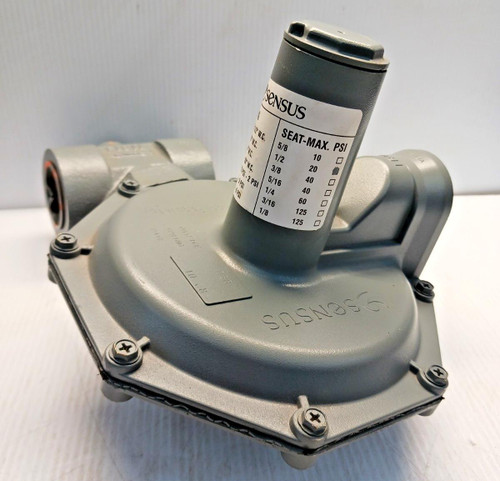 New Sensus 1-1/4" Gas Regualtor Valve Model 143 Spring 6" - 14" W.C. 1/2" Seat New Sensus 1-1/4" Gas Regualtor Valve Model 143 Spring 6" - 14" W.C. 1/2" Seat
