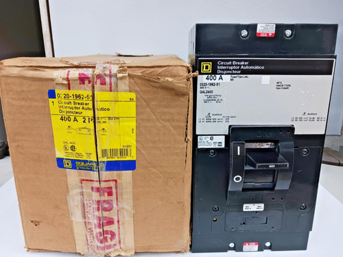 Square D 400 Amp Circuit Breaker 2 Pole 240 VAC 25kA 0320-1962-51 / Q4L2400 Square D 400 Amp Circuit Breaker 2 Pole 240 VAC 25kA 0320-1962-51 / Q4L2400