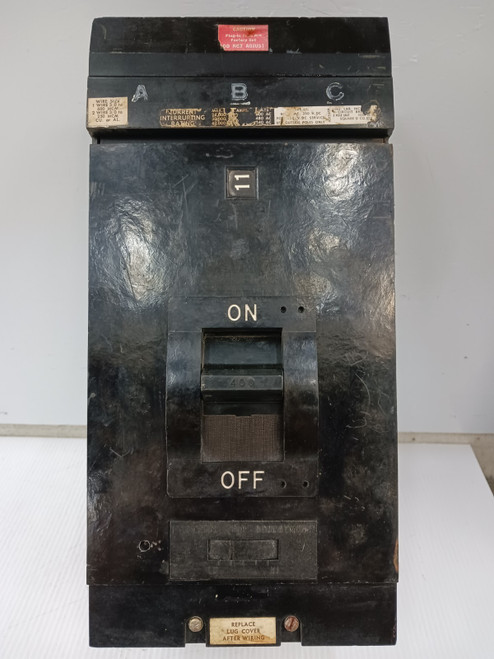 Square D 400 Amp I-Line Circuit Breaker 3 Pole 600 VAC 30kA LA36400 *Flaw* Square D 400 Amp I-Line Circuit Breaker 3 Pole 600 VAC 30kA LA36400 *Flaw*