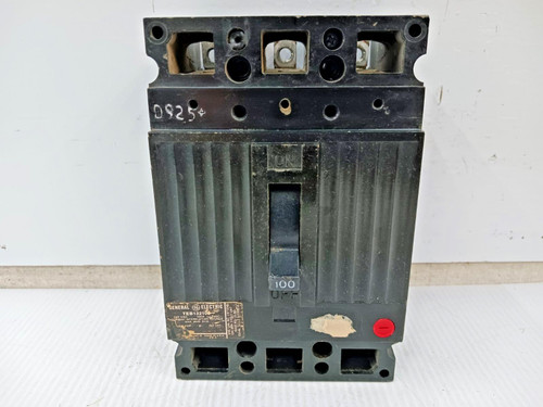 GE General Electric 100 Amp Circuit Breaker 3 Pole 240 VAC 10kA TEB132100