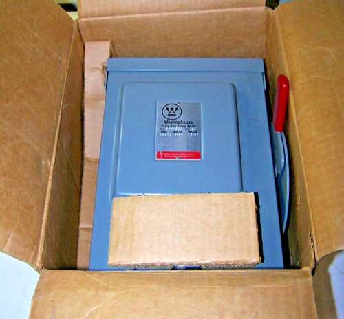 New Westinghouse 30 Amp Fusible Safety Disconnect Switch 240 VAC 3R  RHFN321