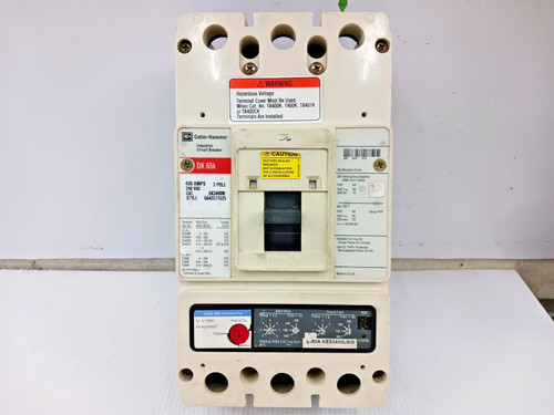 Cutler Hammer 400 Amp Circuit Breaker 3 Pole 240V DK3400W W/ 300 Amp Digitrip