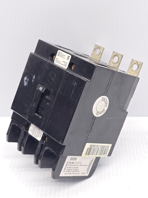 New Take-out Eaton 45 Amp Bolt-On Circuit Breaker 480Y/277 VAC 3P 65 kA GHB3045