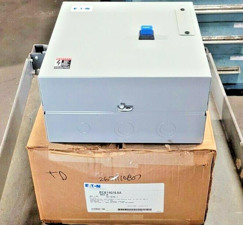 New Eaton Enclosed Motor Starter 25 Amp 15 HP 110V Coil ECX11G1LAA