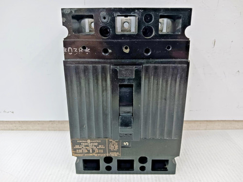 GE General Electric 100 Amp Circuit Breaker 3 Pole 480 VAC 14kA TED134100 GE General Electric 100 Amp Circuit Breaker 3 Pole 480 VAC 14kA TED134100