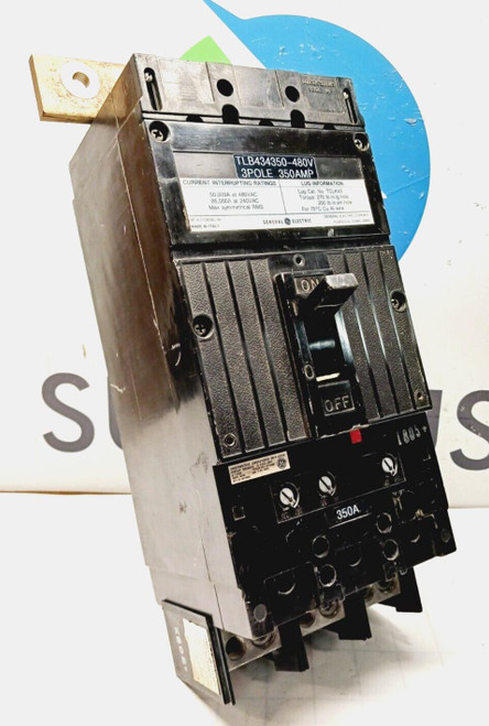 GE 350 Amp Circuit Breaker 480 VAC 3 Pole  TLB434350