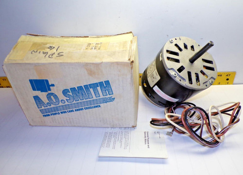 New A.O. SMITH 1/3 HP Condenser Fan Motor 115V 825 RPM 1Ø 48Y Frame  F48D62A01