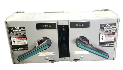 Siemens Vacu-Break 30 Amp Double Branch Fusible Panelboard Switch 600V  V7E3611R