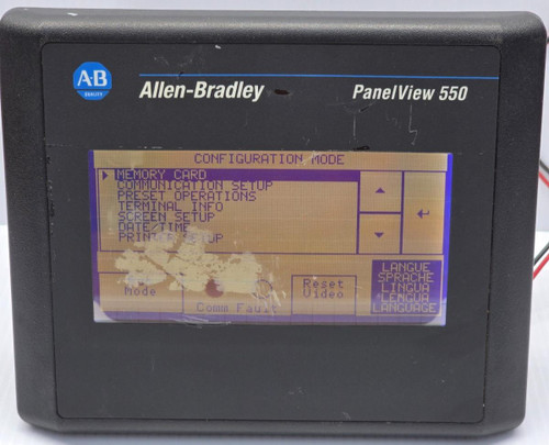 Allen Bradley PanelView 550 Touchscreen 2711-T5A8L1 Ser B Rev A FRN 4.20 (Flaw) Allen Bradley PanelView 550 Touchscreen 2711-T5A8L1 Ser B Rev A FRN 4.20 (Flaw)