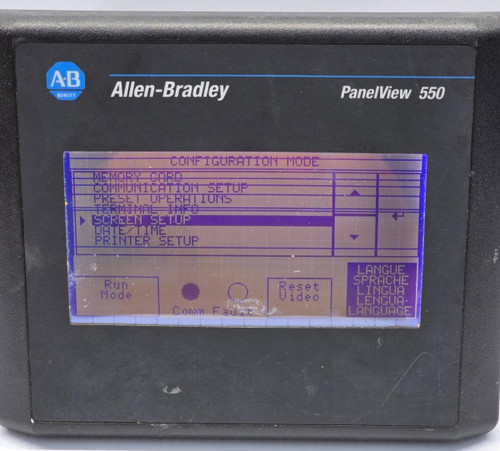 Allen Bradley PanelView 550 Touchscreen 2711-T5A8L1 Ser B Rev D FRN 4.46 (Flaw) Allen Bradley PanelView 550 Touchscreen 2711-T5A8L1 Ser B Rev D FRN 4.46 (Flaw)