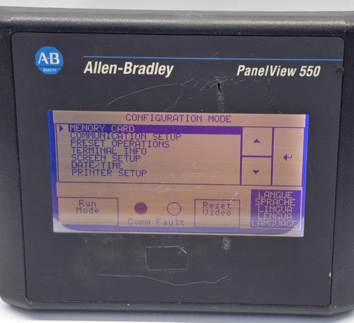 Allen Bradley PanelView 550 Touchscreen 2711-T5A8L1 Ser B Rev B FRN 4.41 Allen Bradley PanelView 550 Touchscreen 2711-T5A8L1 Ser B Rev B FRN 4.41