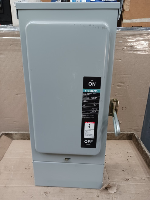 New Siemens 200 Amp Non-Fusible Safety Switch NFR354 3 Pole 600 Vac Nema 3R New Siemens 200 Amp Non-Fusible Safety Switch NFR354 3 Pole 600 Vac Nema 3R