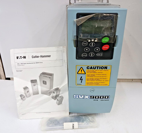 New Eaton 3 HP Adjustable Frequency Drive 3 Phase 480 VAC SVX003A1-4A1B1 New Eaton 3 HP Adjustable Frequency Drive 3 Phase 480 VAC SVX003A1-4A1B1