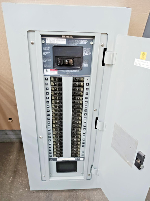 Siemens 200 Amp Main Breaker Panelboard 208y/120 Vac 3Ph 4W S1C42QJ225ATS Siemens 200 Amp Main Breaker Panelboard 208y/120 Vac 3Ph 4W S1C42QJ225ATS