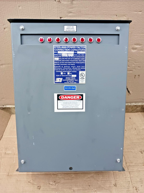 Steelman 45 KVAR Power Factor Correction Capacitor 480 VAC 3Ø M045-480-FPL/SA