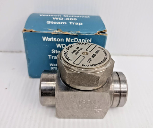 New Watson McDaniel 1/2" Turbo Disc Steam Trap WD-600