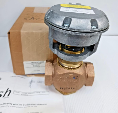 New Johnson Controls VG741NT+3008D Valve 1" Bronze with Diaphragm Actuator