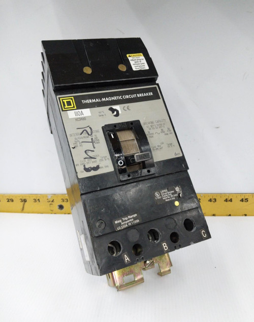 Square D 110 Amp I-Line Circuit Breaker 480 VAC 3 Pole  KC34110