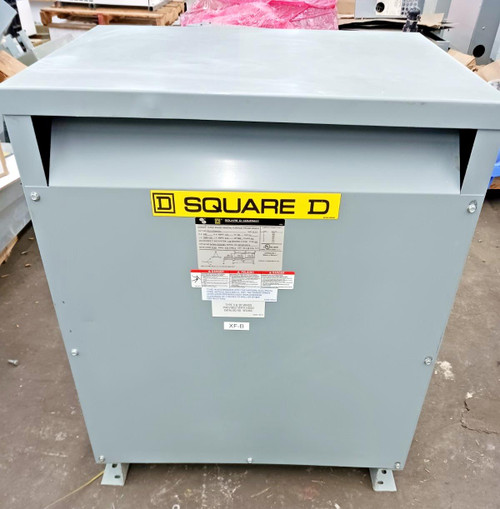 Square D 112.5 KVA Transformer Primary 480▲ Secondary 208Y/120 VAC EE112T3HFCU