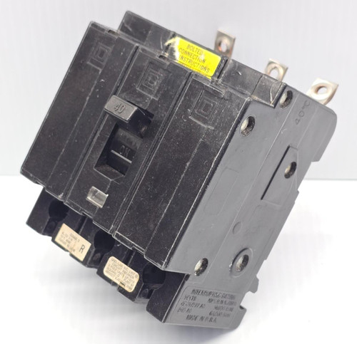 Square D 40 Amp Bolt-On EHB-4 Circuit Breaker 480Y/277 VAC 3 Pole EHB34040