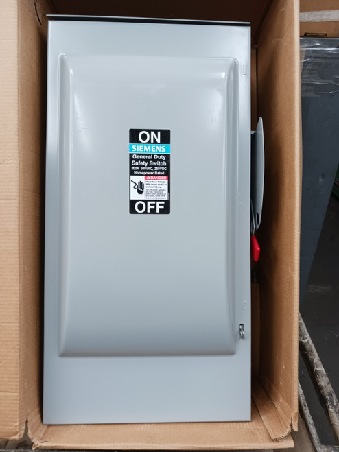 New Siemens GF324NR 200A 240V NEMA 3R Fusible Safety Switch Disconnect