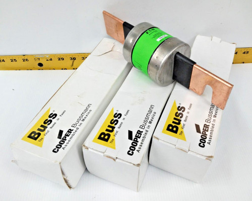 3) New Cooper Bussmann 500 Amp Class RK5 Fuses 250 VAC/VDC  FRN-R-500 (Lot Of 3)