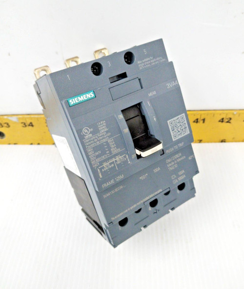 Siemens 100 Amp Bolt-On Circuit Breaker 600Y/347 VAC 3 Pole  3VA4110-5ED34-0AA0