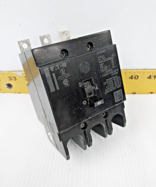 Eaton 60 Amp Bolt-On Circuit Breaker 480/277 VAC 3 Pole  GHB3060
