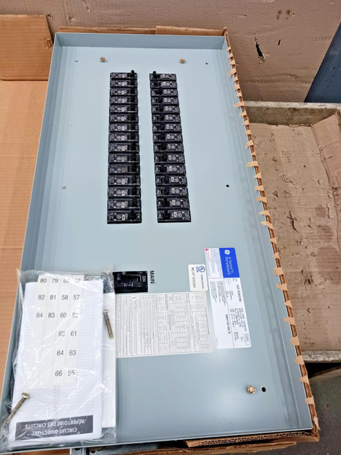 New Ge 225 amp Main Breaker Panelboard Interior with 125 A Main 208Y/120 3PH 4W