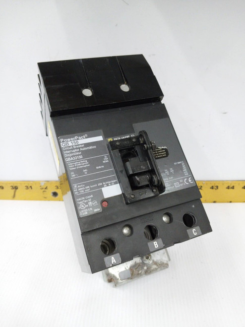 Square D 150 Amp I-Line Circuit Breaker 240 VAC 3 Pole  QBA32150 (Flaw) #2
