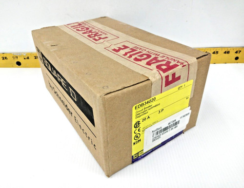 New Square D 20 Amp Bolt-On Circuit Breaker 480Y/277 VAC 3 Pole  EDB34020
