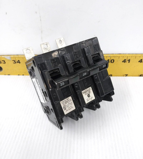 Siemens 35 Amp Bolt-On Circuit Breaker 240 VAC 3 Pole  B335