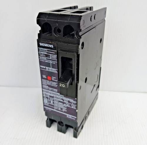 New Siemens 20 Amp 2 Pole Circuit Breaker 480 Vac HED42B020