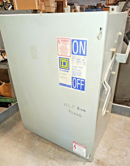 Square D 200 Amp I-Line Busway Bus Plug Switch 3 Pole 3 Wire 600 VAC  PS3620G